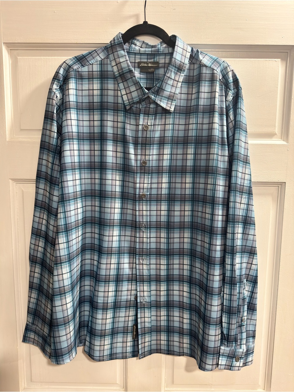 Eddie Bauer Plaid Button-Up Shirt Men’s 2XL New Without Tags (NWOT)